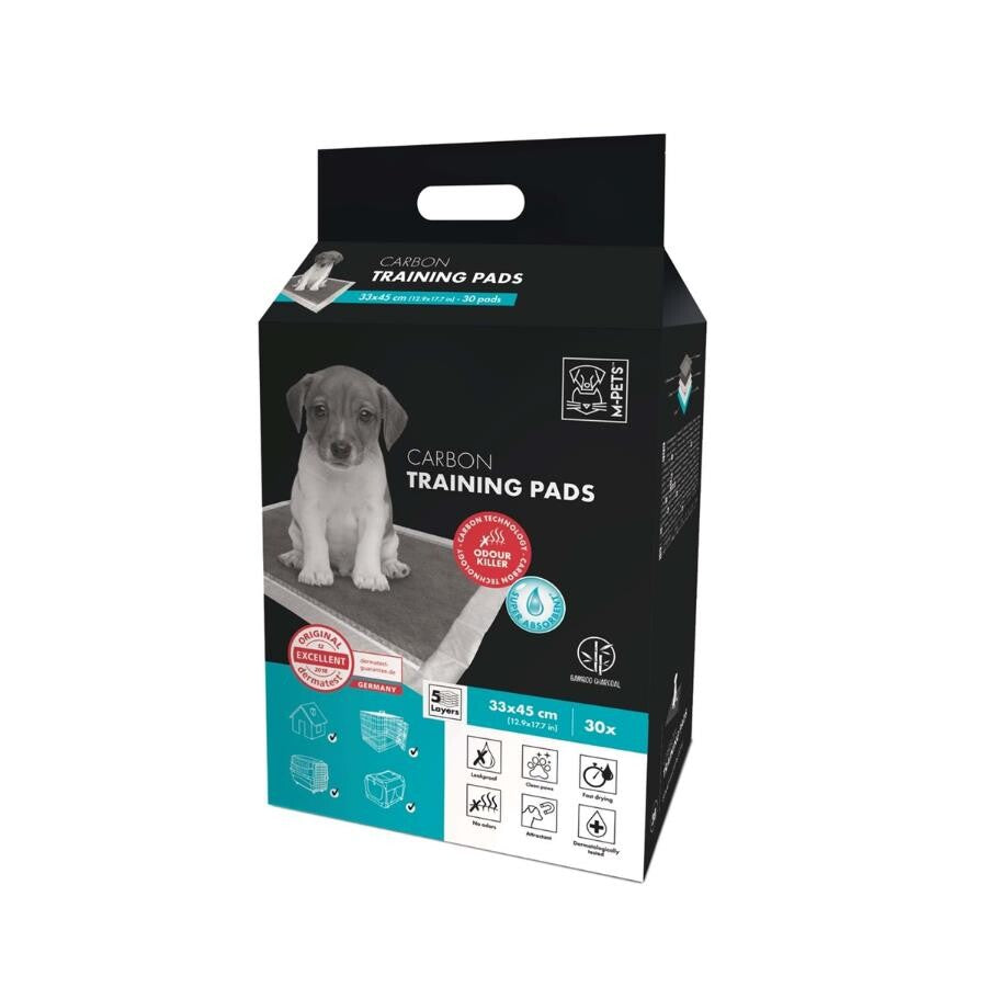 M-pets Carbon Training Pads Karbonlu Yavru Köpek Çiş Eğitim Pedi 45 CM 30'LU | SRC: Barcode: 6953182724339